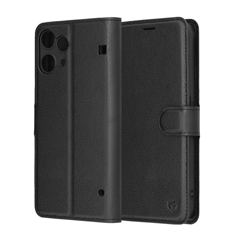 Techsuit Leather Folio - θήκη για Nothing Phone (3a) Lite - Μαύρο 6