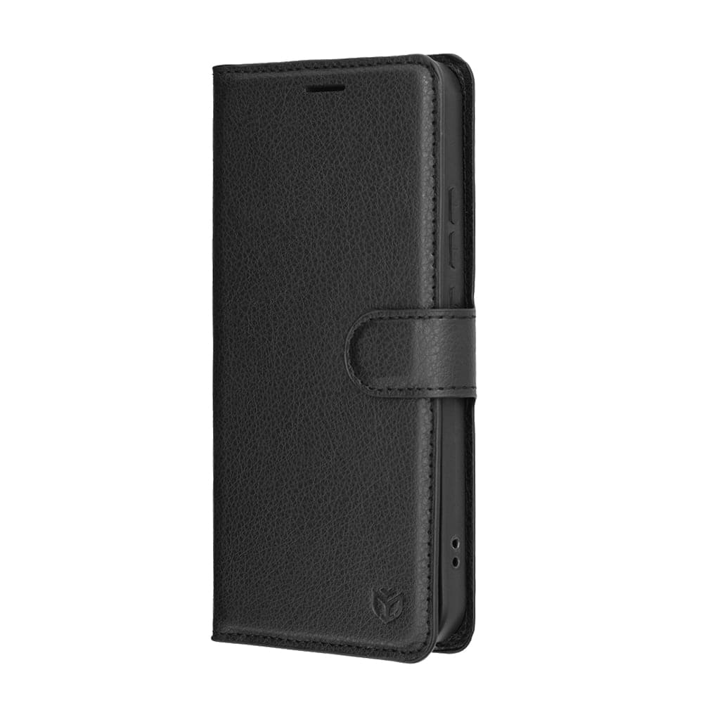 Techsuit Leather Folio - θήκη για Oppo A6 Pro / 4G 5G - Μαύρο 4