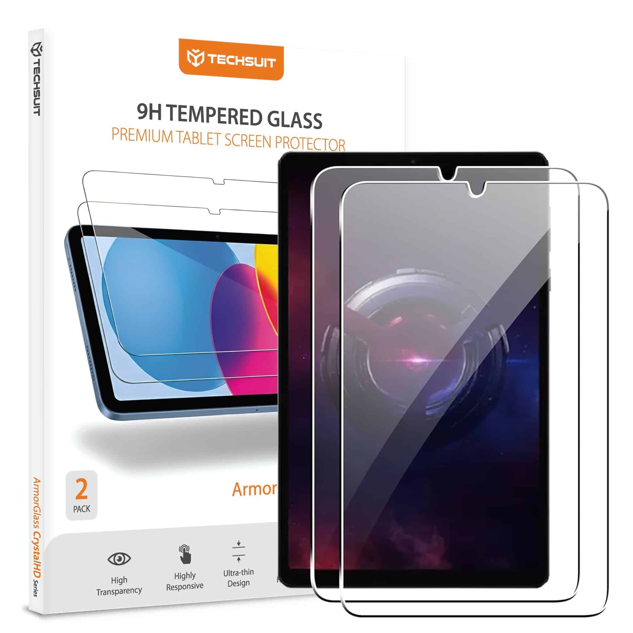 Techsuit - Armorglass Crystalhd (2 Pack) - Lenovo Legion Tab Gen 3 - Clear