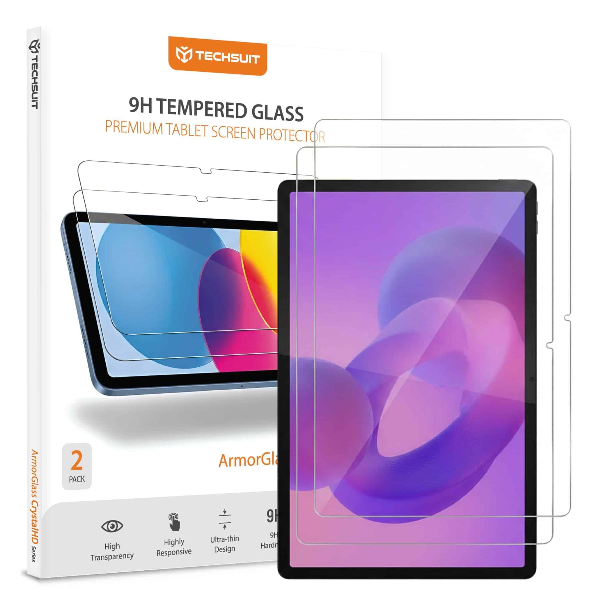 Techsuit - Armorglass Crystalhd (2 Pack) - Lenovo Idea Tab Pro 12.7 (2025) - Clear