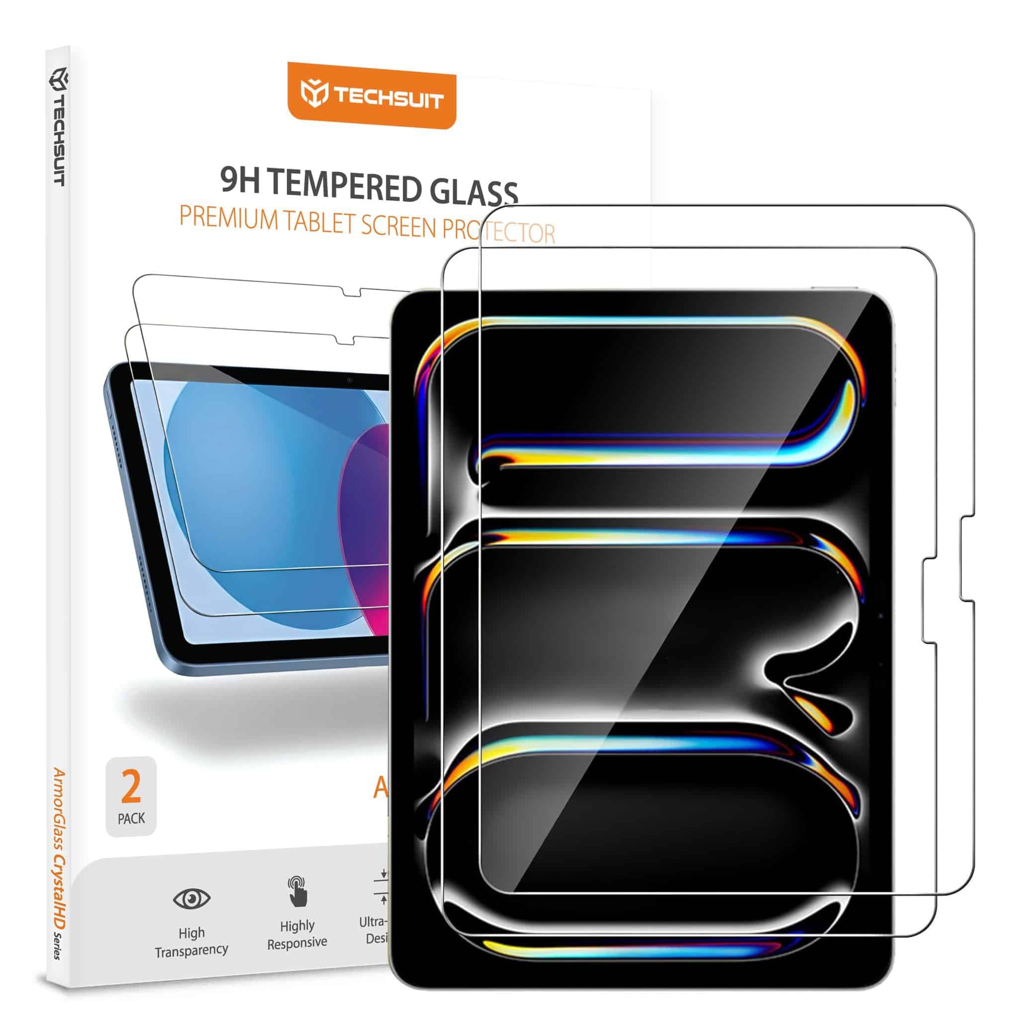 Techsuit - Armorglass Crystalhd (2 Pack) - Ipad Pro 11 (2024) / Ipad Pro 11 (2025) - Clear