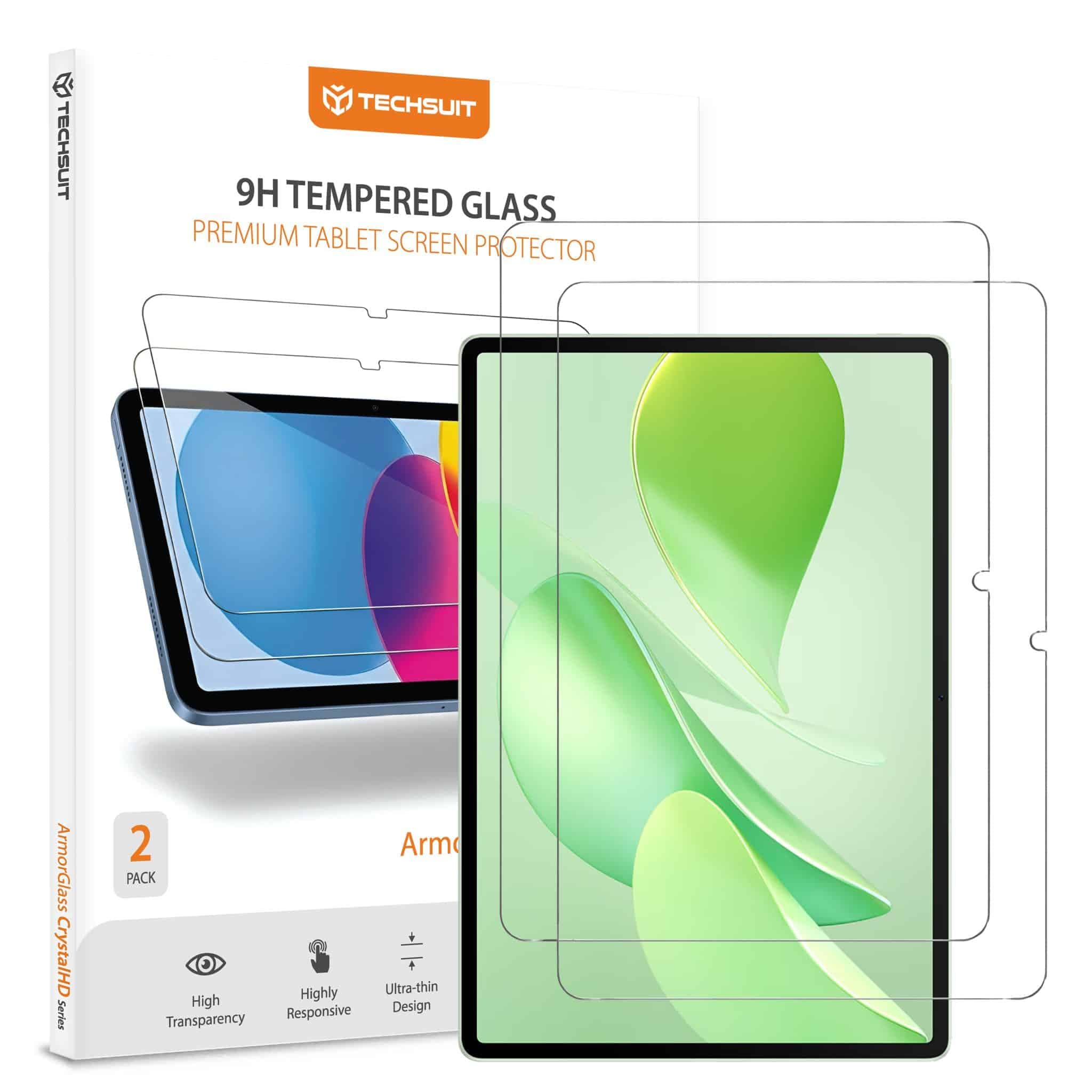 Techsuit - Armorglass Crystalhd (2 Pack) - Huawei Matepad 12 X (2025) - Clear