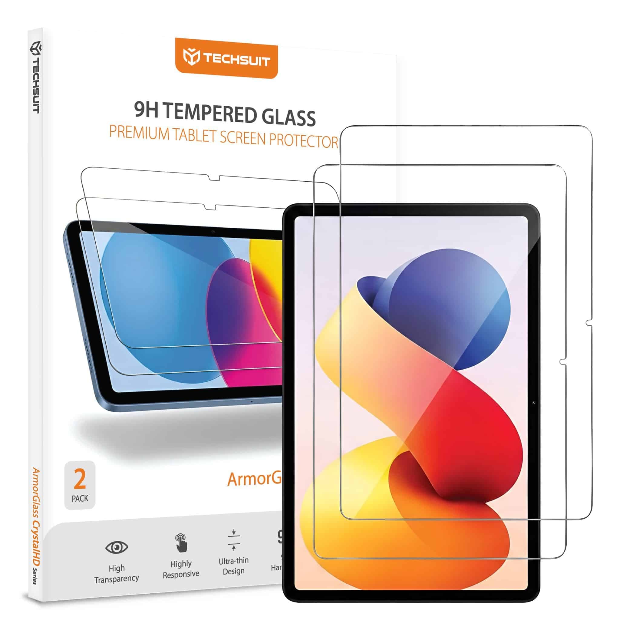 Techsuit - Armorglass Crystalhd (2 Pack) - Xiaomi Redmi Pad 2 Pro - Clear