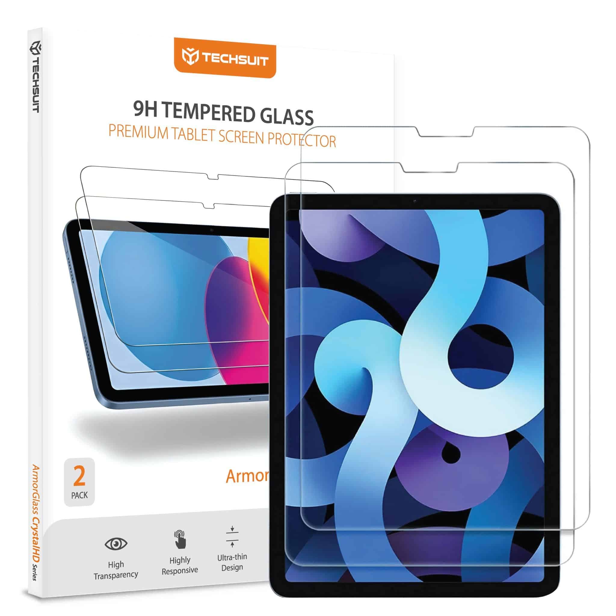 Techsuit - Armorglass Crystalhd (2 Pack) - Ipad Pro 11 2018 / Air 4 / 5 / 11 (2020/2022/2024) - Clear