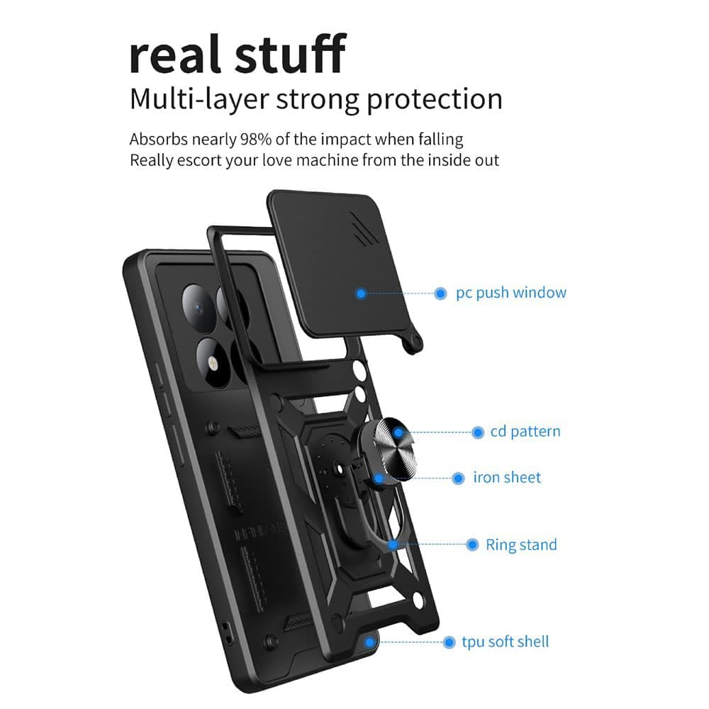 Techsuit CamShield Series - θήκη για Xiaomi Redmi Note 15 Pro / Pro+ 5G Poco M8 - Μπλε 3