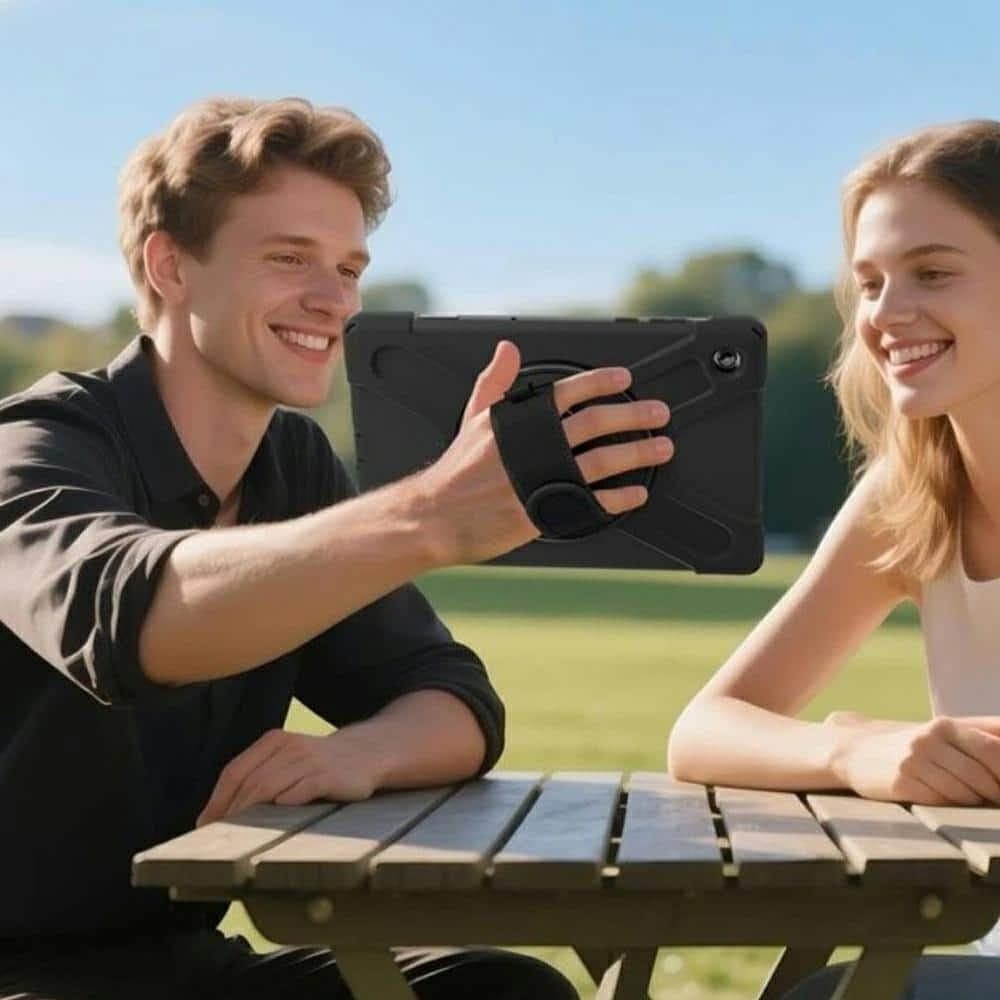 4smarts Rugged Case Grip - θήκη για Samsung Galaxy Tab A11+ - Μαύρο 2