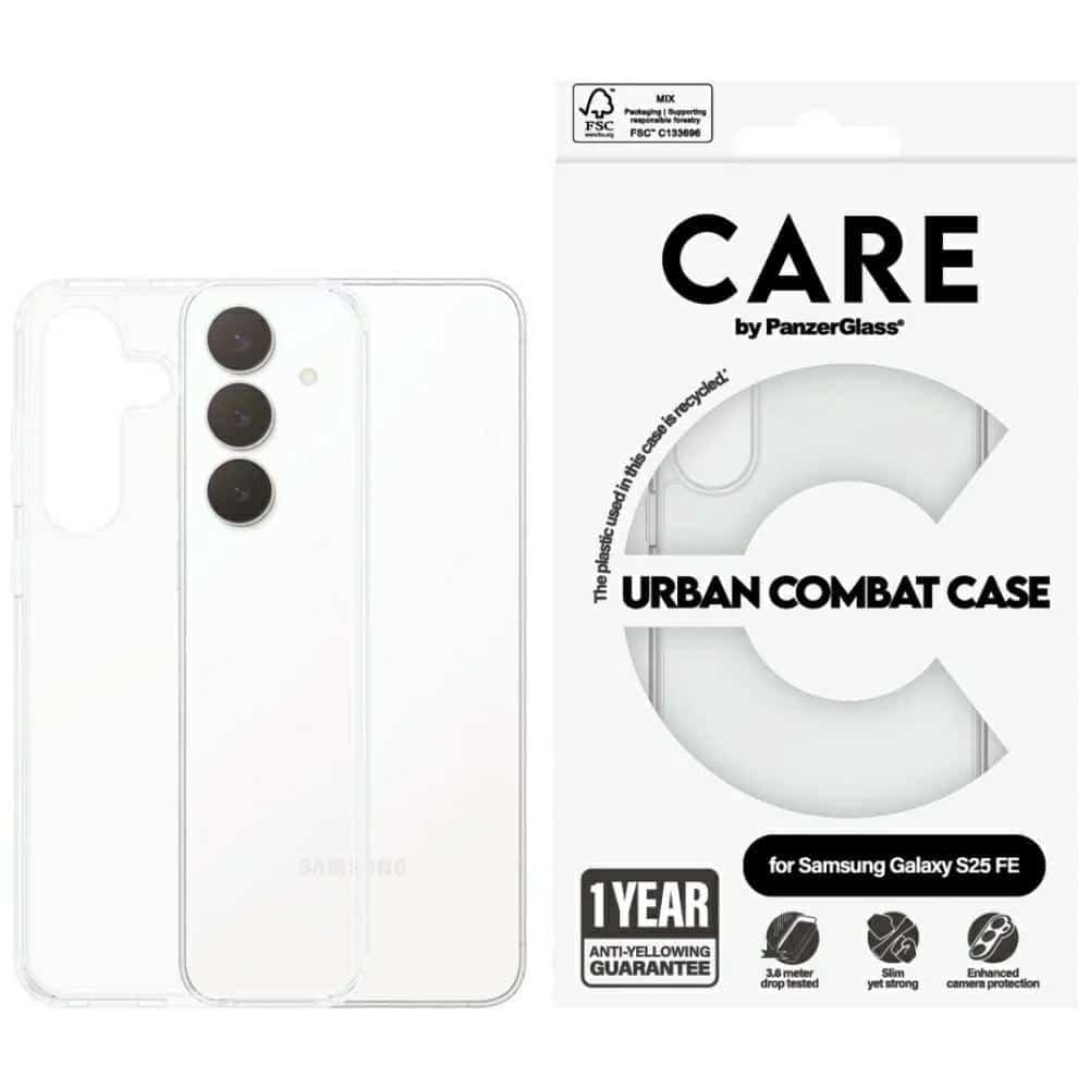 PanzerGlass Urban Combat - θήκη για Samsung Galaxy S25 FE - Διάφανο