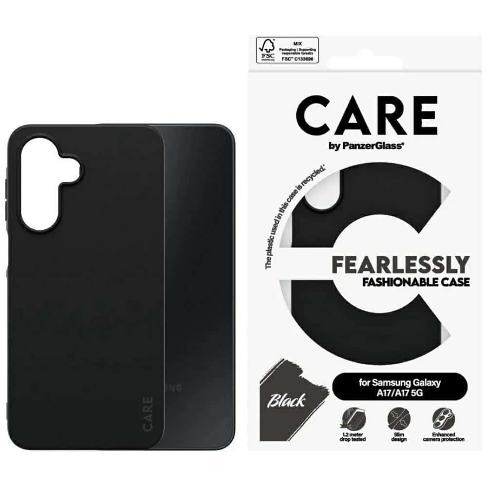PanzerGlass CARE Fearlessly Fashionable - θήκη για Samsung Galaxy M17 / A17 5G - Μαύρο