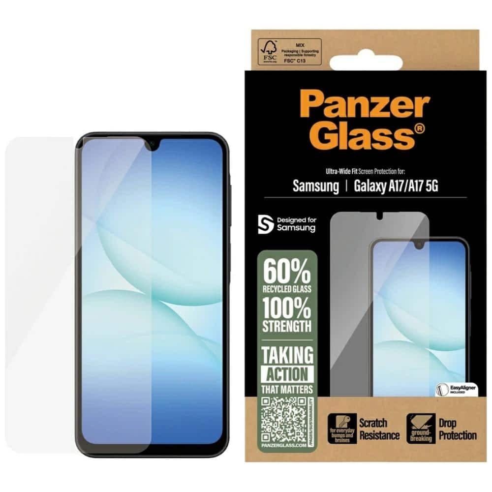 PanzerGlass Γυαλί Tempered Ultra-Wide Fit EasyAligner για Samsung Galaxy A17 / A17 5G