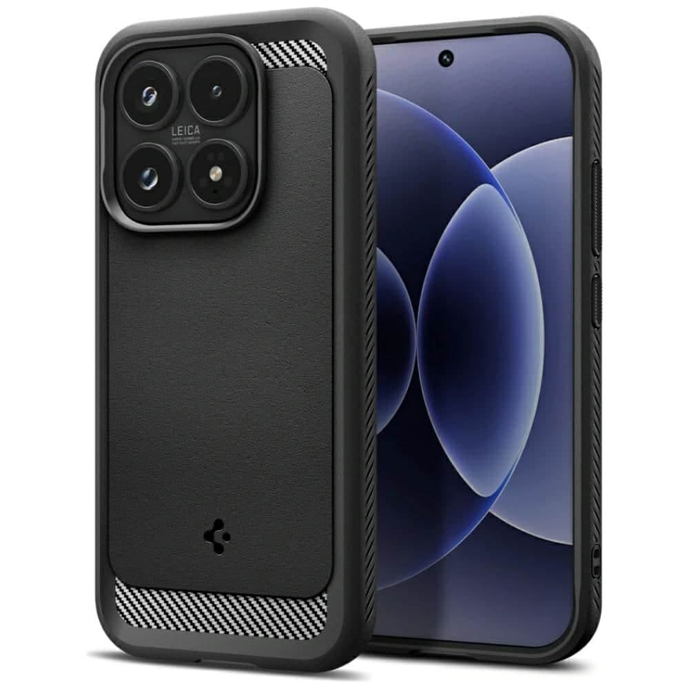 Spigen Rugged Armor - θήκη για Xiaomi 17 - Μαύρο