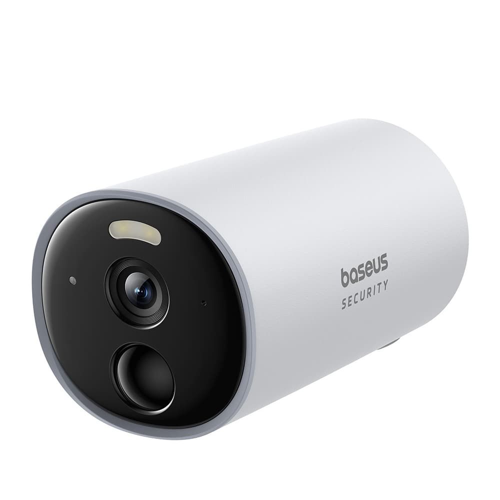 Baseus - Εξωτερική Κάμερα Ασφαλείας B1 (S0SV002130) - 2K, 8GB, Αμφίδρομη Ομιλία, Νυχτερινή Όραση, IP67, 7.800mAh - Λευκό 2