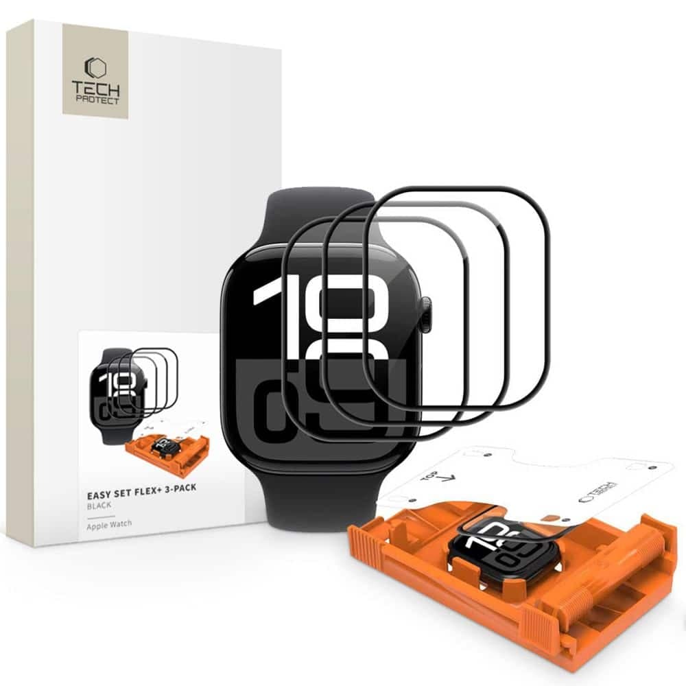 TECH-PROTECT EASY SET FLEX+ - θήκη για Apple Watch 4 / 5 6 SE 1 2 3 - Μαύρο