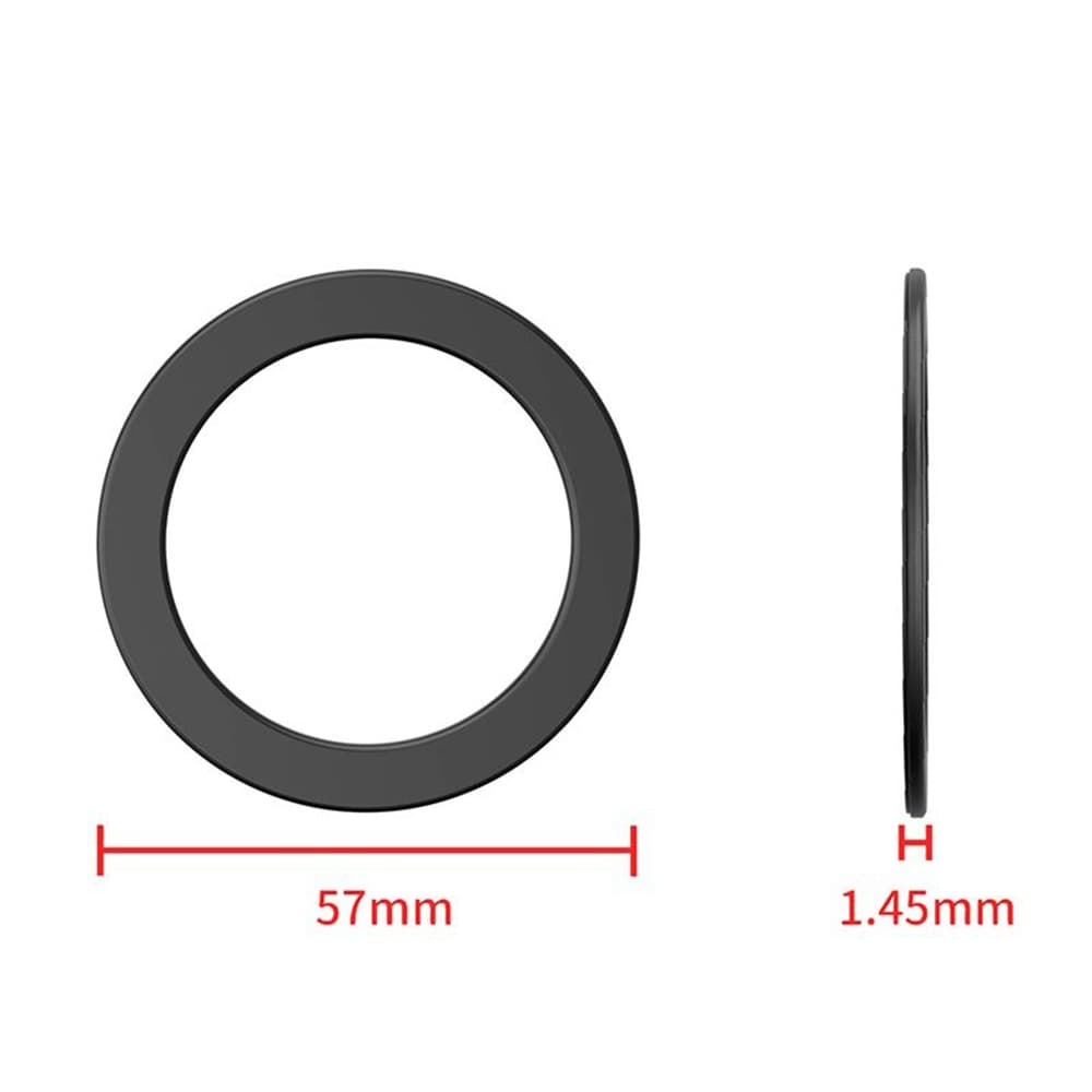Mcdodo - Μαγνητικός δακτύλιος (PC-1620) - με εξαιρετικά ισχυρή κόλλα 3M, Universal βάση τηλεφώνου - Μαύρο 4