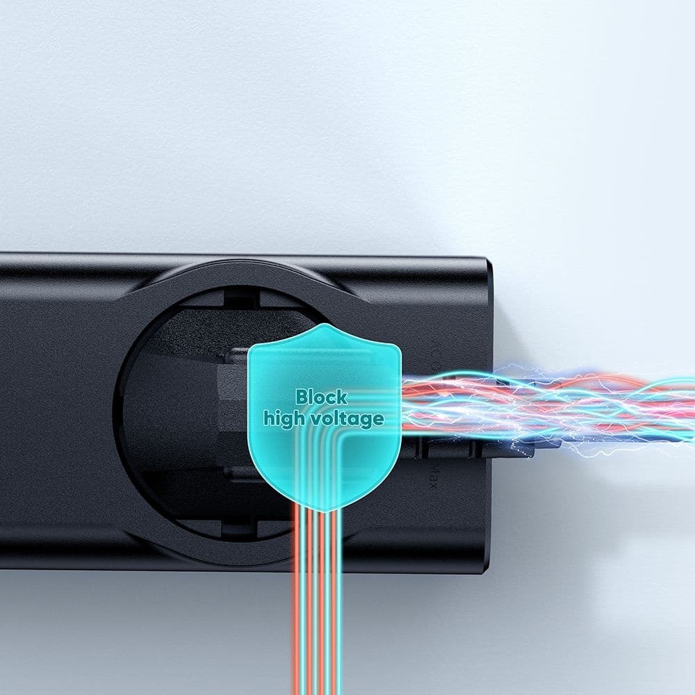 Mcdodo - Φορτιστής 4 σε 1 Super Cube Series (CH-4620) - Schuko, 2x Type-C, USB-A, 70W, Τεχνολογία GaN, 1,5m - Μαύρο 6