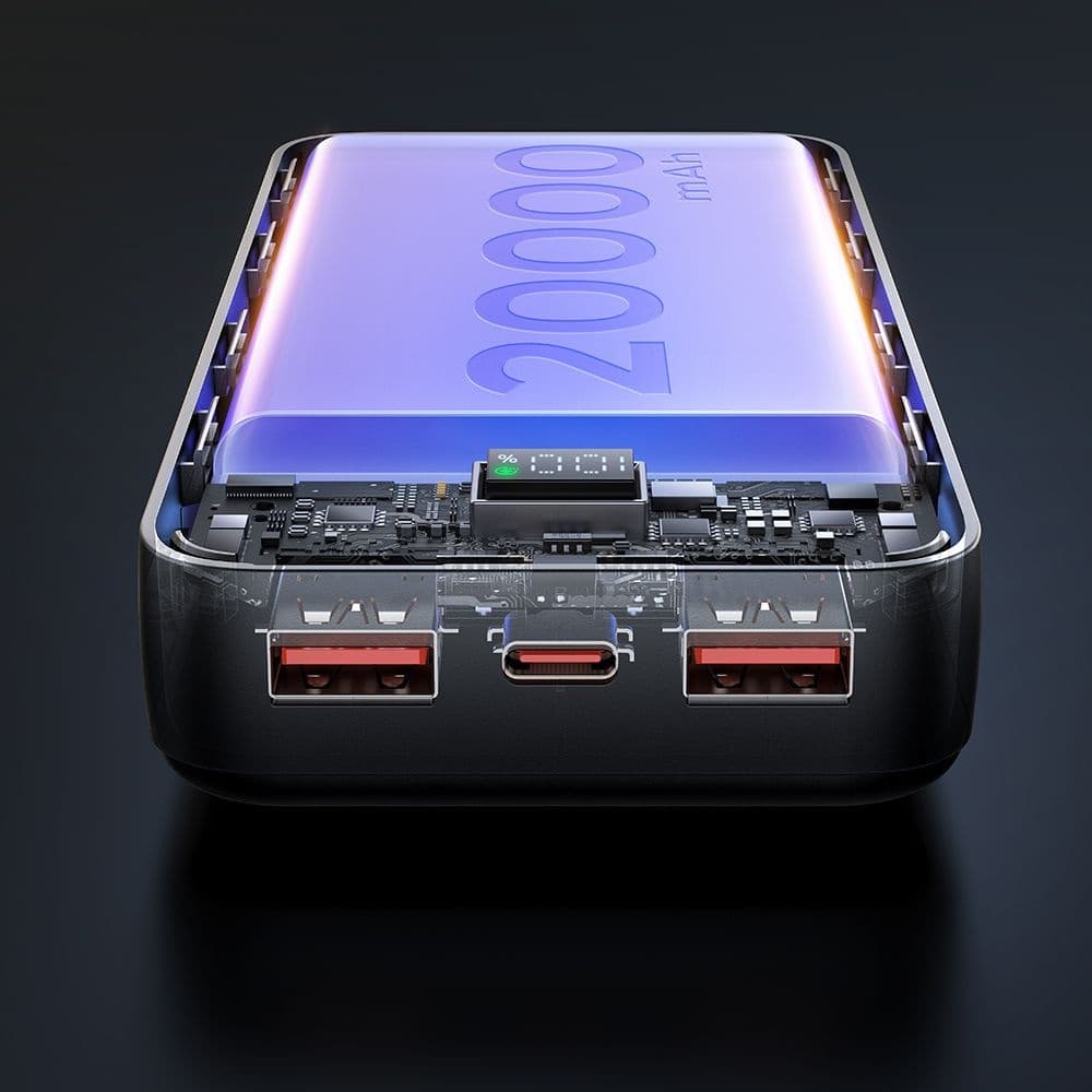 Mcdodo - Power Bank (MC-4230) - Type-C + 2 θύρες USB-A, 20000mAh, 22.5W, Οθόνη LED - Μαύρο 3