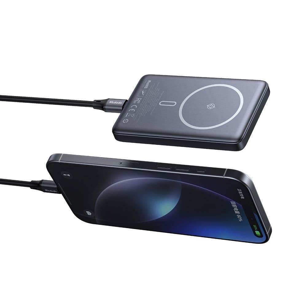 Mcdodo - Μαγνητικό Power Bank Meta Series (MC-4651) - 10000mAh, 20W, Εξαιρετικά Λεπτό Σχεδιασμό - Μαύρο 3