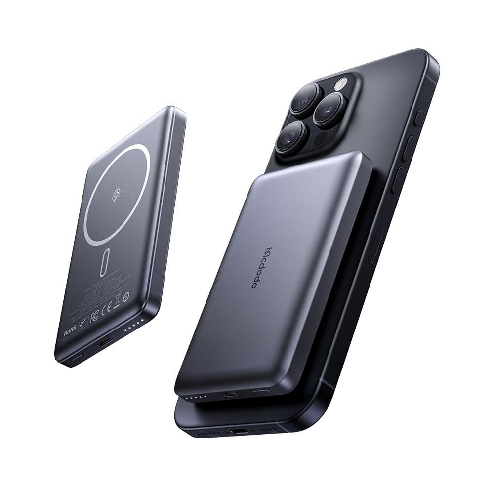 Mcdodo - Μαγνητικό Power Bank Meta Series (MC-4651) - 10000mAh, 20W, Εξαιρετικά Λεπτό Σχεδιασμό - Μαύρο