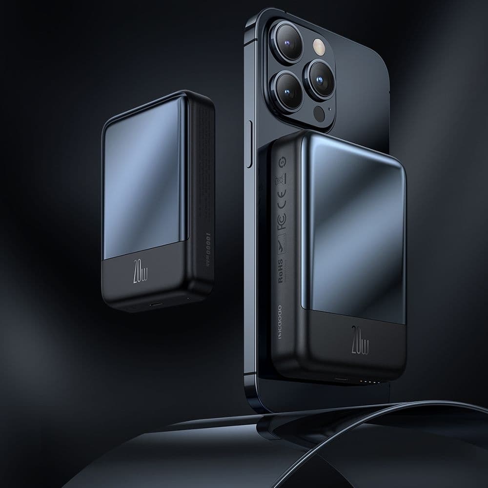 Mcdodo - Μαγνητικό Power Bank Σειρά Ambilight (MC-4261) - 10000mAh, Έλεγχος Θερμοκρασίας NTC, 20W, Ένδειξη LED - Μαύρο 6