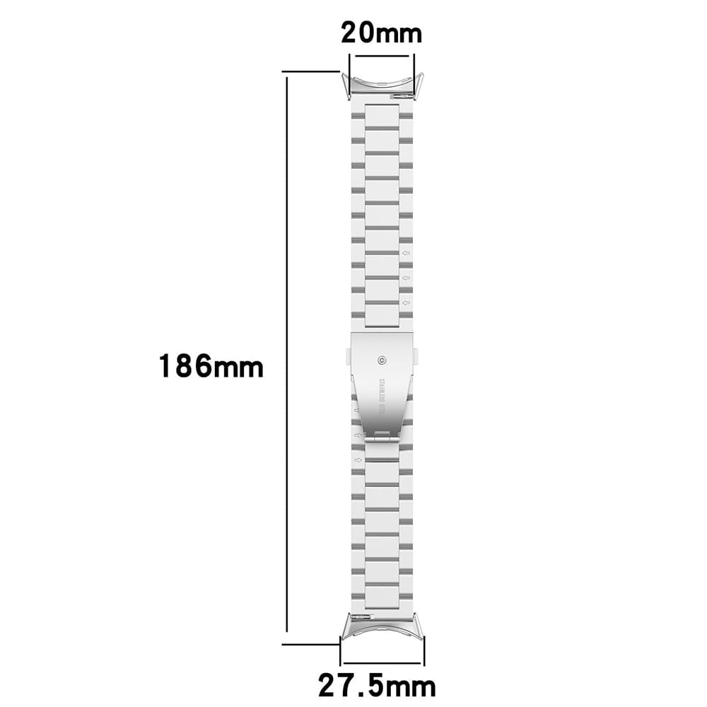 Techsuit Watchband - θήκη για Google Pixel Watch 4 - Ασημί 3