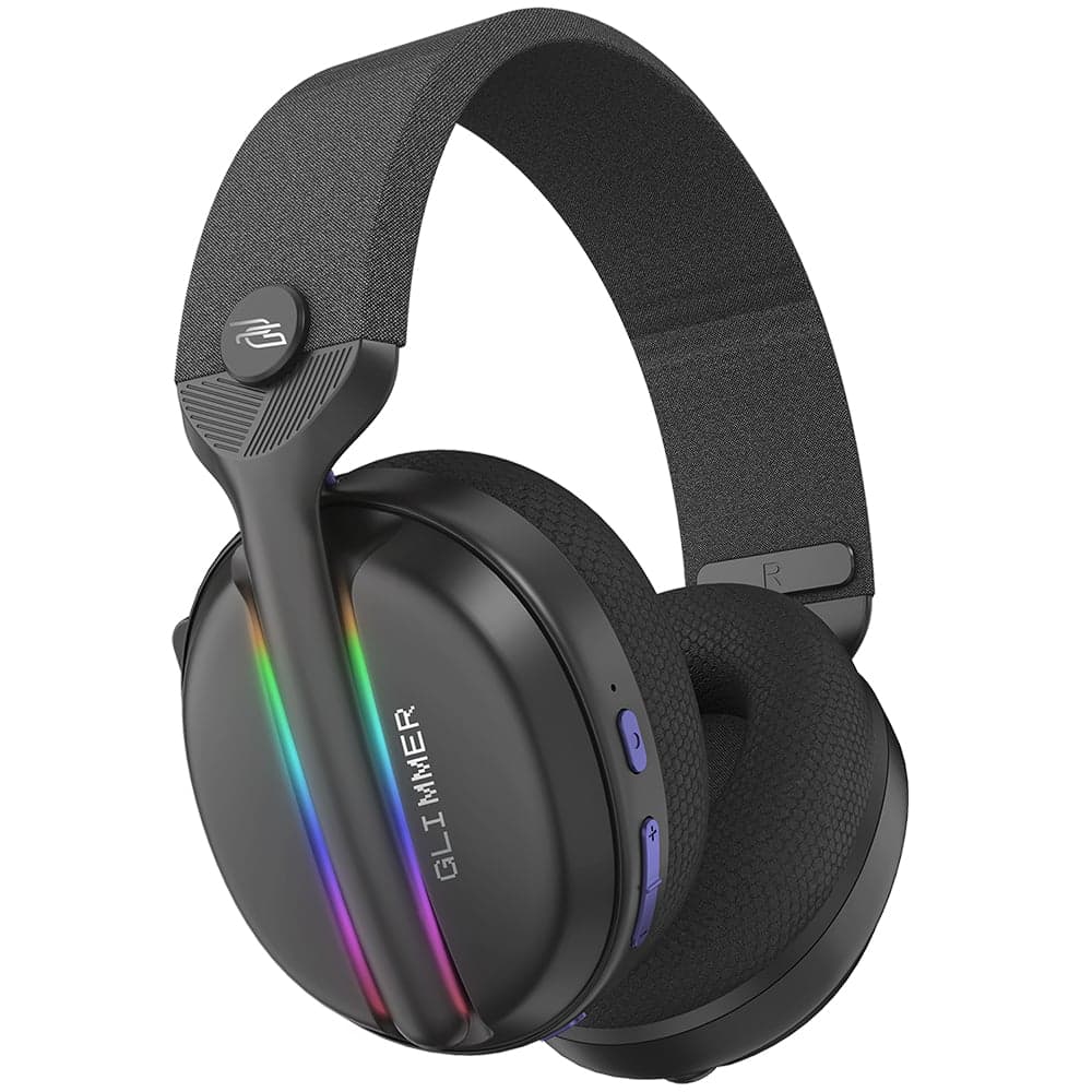 Proove - Ακουστικά Gaming Glimmer (WHGL00022016) - με Μικρόφωνο, 2.4GHz, Bluetooth 5.4, RGB, Ø40mm, 900mAh - Μαύρο/Μωβ 4