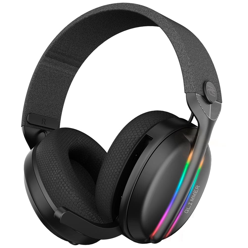 Proove - Ακουστικά Gaming Glimmer (WHGL00022016) - με Μικρόφωνο, 2.4GHz, Bluetooth 5.4, RGB, Ø40mm, 900mAh - Μαύρο/Μωβ 5