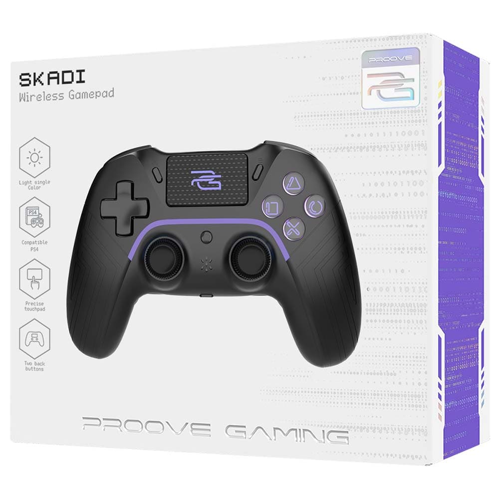 Proove - Ασύρματο Χειριστήριο Skadi (WGSK00022001) - Εργονομικό, USB-C, AUX, BT, Touch-pad, για PS4, PC, Android, 600mAh - Μαύρο 7