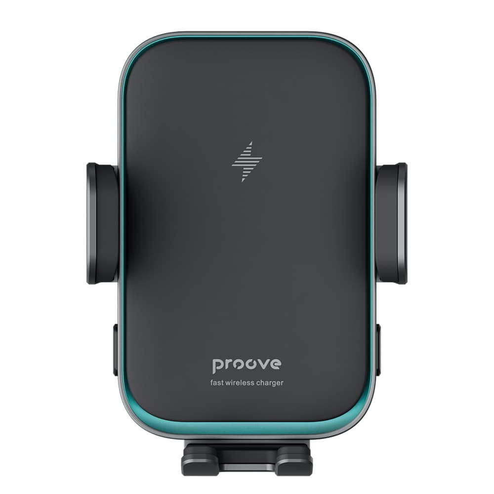 Proove - Βάση Αυτοκινήτου με Ασύρματη Φόρτιση Triple Clamp Pro (WHTP15010004) - Βάση 2 σε 1, Αυτόματη, LED, Qi2 15W - Μεταλλικό Γκρι 3