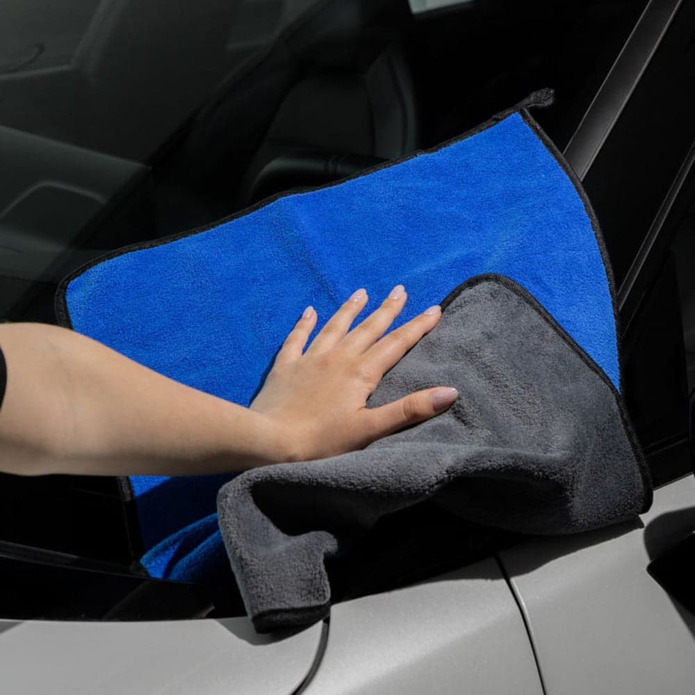 Proove - Πετσέτα πλυσίματος αυτοκινήτου Carshine (2 τεμάχια) (AACR30000003) - Υψηλής ποιότητας μικροΐνες, για λεπτομέρειες, 30x30cm - Μπλε 7