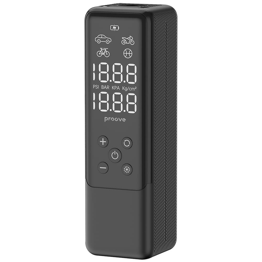 Μίνι Φορητός Συμπιεστής Αέρα 85W - Ψηφιακή Οθόνη, για Αναπτήρα - Proove PPAM85 - Μαύρο 4
