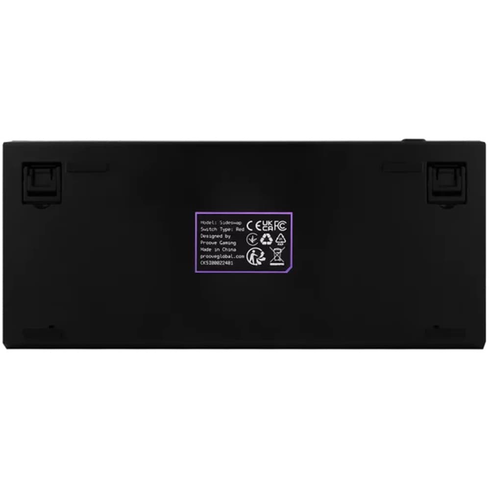 Proove - Ενσύρματο Πληκτρολόγιο Sideswap (CKSIEN00022401) - Μηχανικό, Οπίσθιος Φωτισμός RGB, 87 Πλήκτρα, Εναλλάξιμοι Διακόπτες, 1,5 μ. - Μαύρο 3
