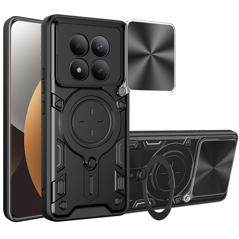 Techsuit CamGuard Pro - θήκη για Xiaomi Redmi Note 15 Pro+ 5G / Poco M8 Pro - Μαύρο
