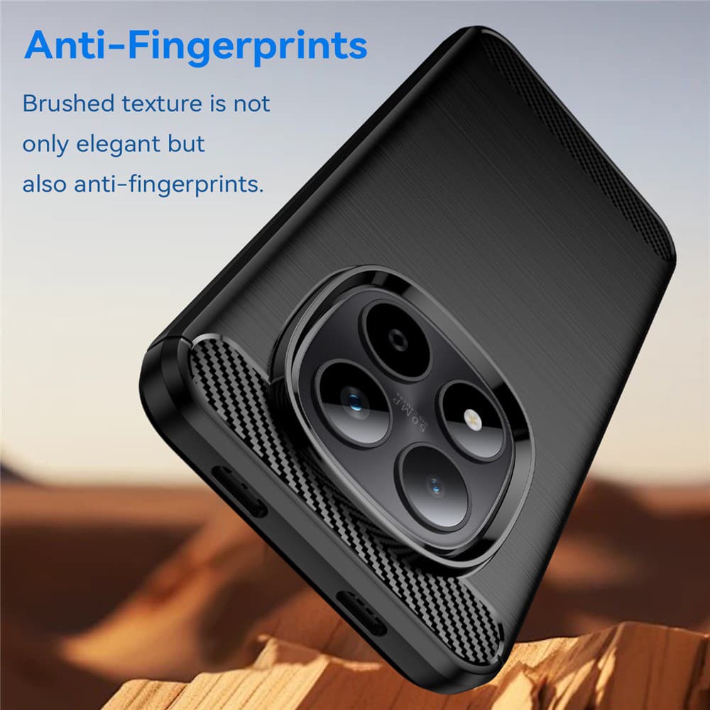 Techsuit Carbon Silicone - θήκη για Xiaomi Redmi Note 15 Pro+ 5G / Poco M8 Pro - Μαύρο 2