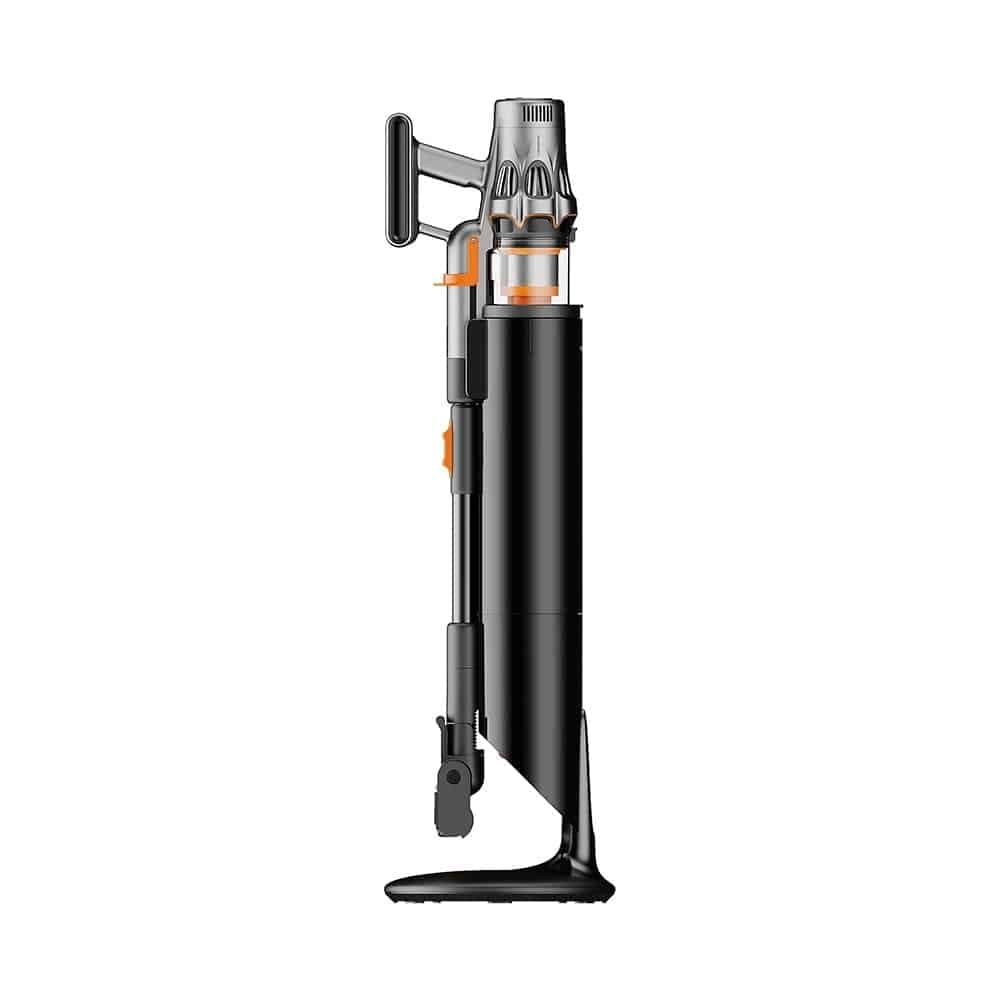Deerma - Ασύρματη ηλεκτρική σκούπα (Σταθμός T50W XT) - 27000Pa, 600W, 2500mAh, HEPA, Τεχνολογία κυκλώνα, Οθόνη LED - Μαύρο 3