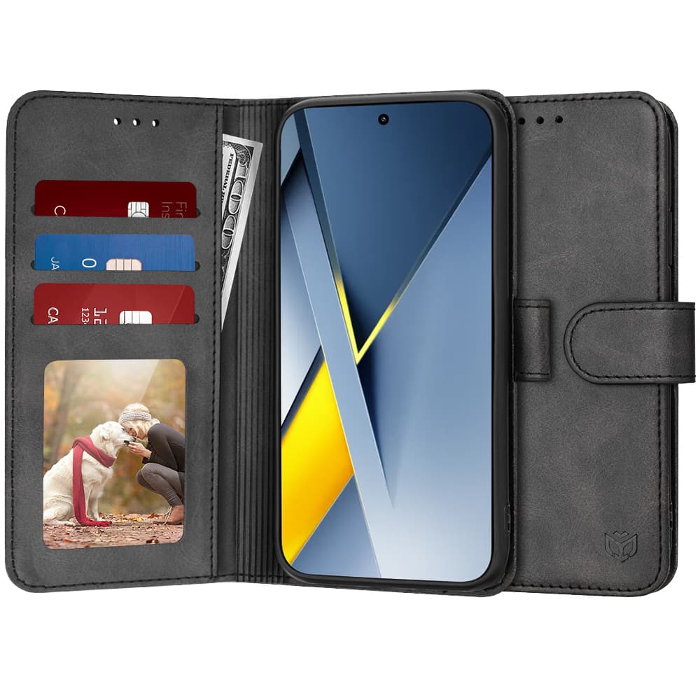 Techsuit Diary Book - θήκη για Xiaomi Poco F8 Ultra - Μαύρο