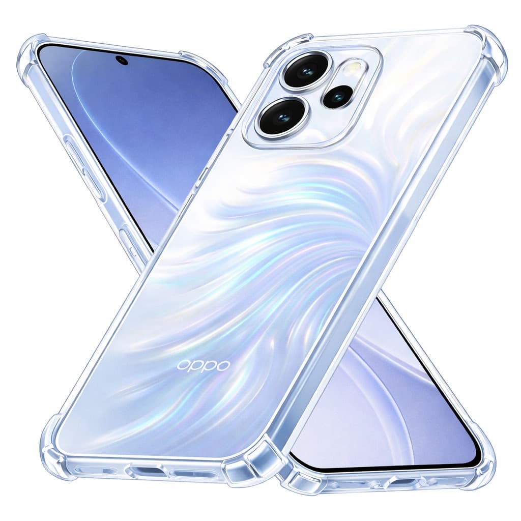 Techsuit Shockproof Clear Silicone - θήκη για Oppo Reno15 Pro - Διάφανο