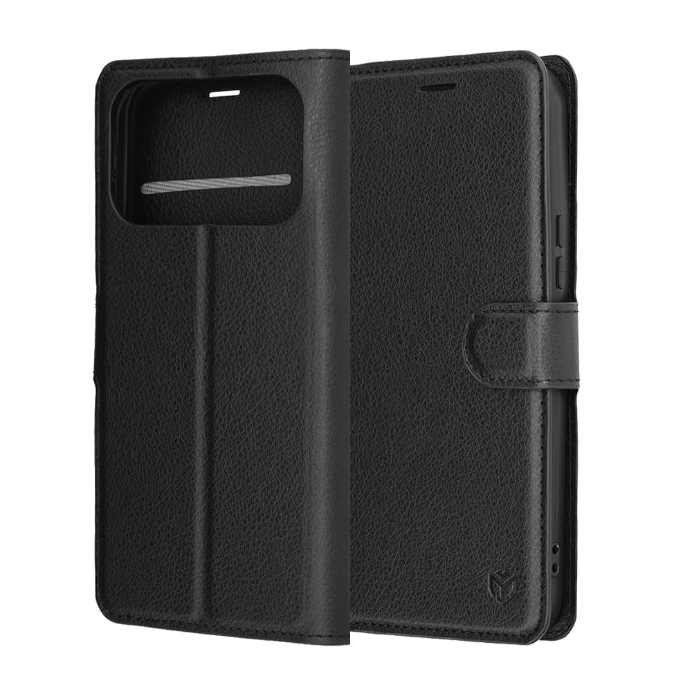 Techsuit Leather Folio - θήκη για Xiaomi Poco F8 Ultra - Μαύρο 6