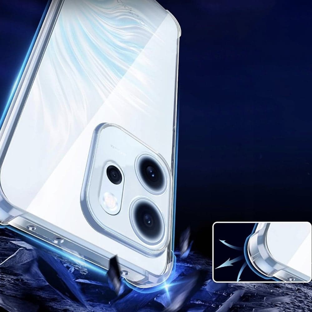 Techsuit Shockproof Clear Silicone - θήκη για Oppo Reno15 Pro - Διάφανο 3