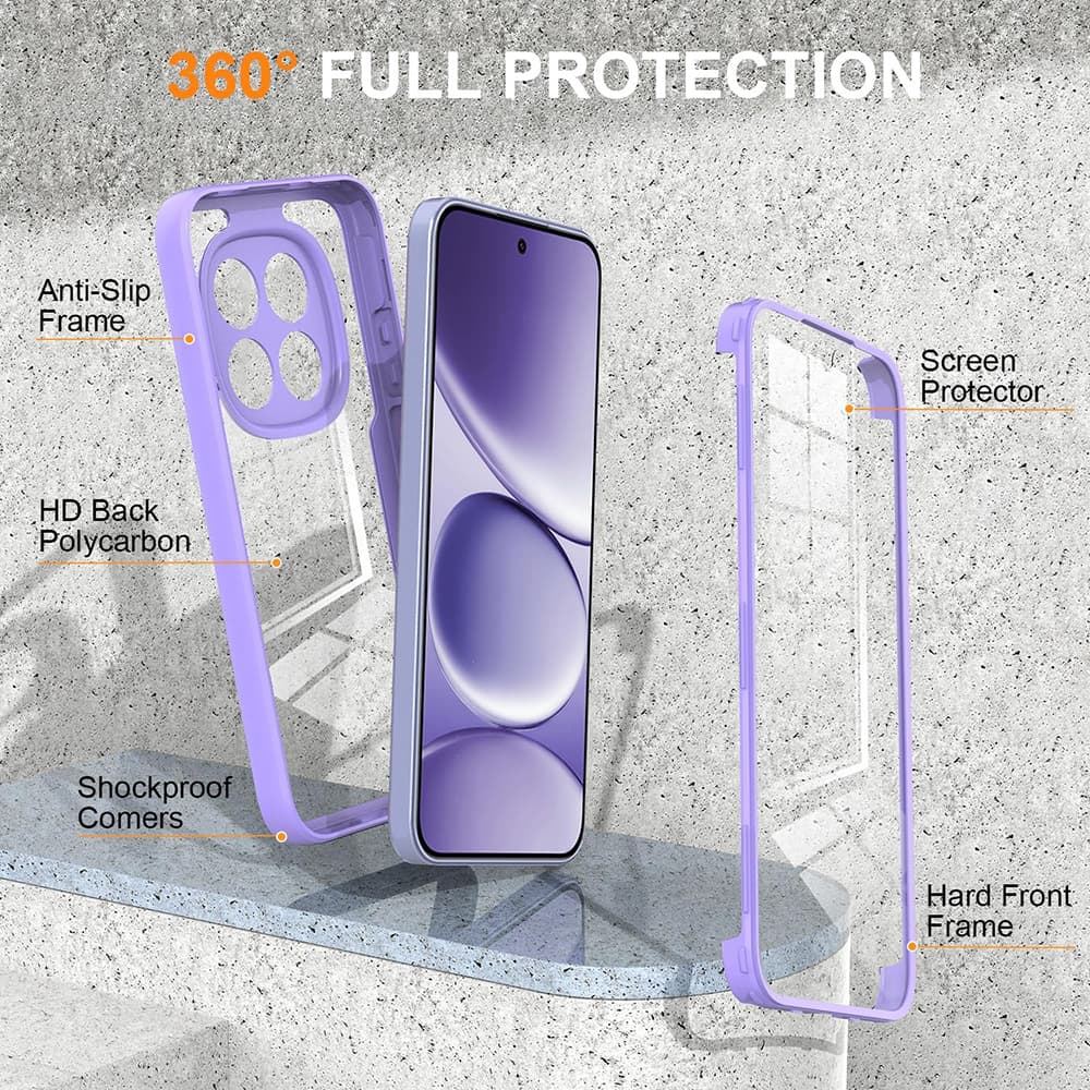 Techsuit ColorVerse 360 Series - θήκη για Xiaomi Redmi Note 15 Pro - Διάφανο 2