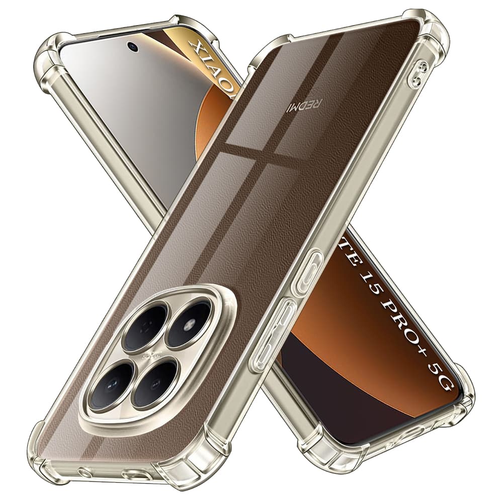 Techsuit Shockproof Clear Silicone - θήκη για Xiaomi Redmi Note 15 Pro+ 5G / Poco M8 Pro - Διάφανο