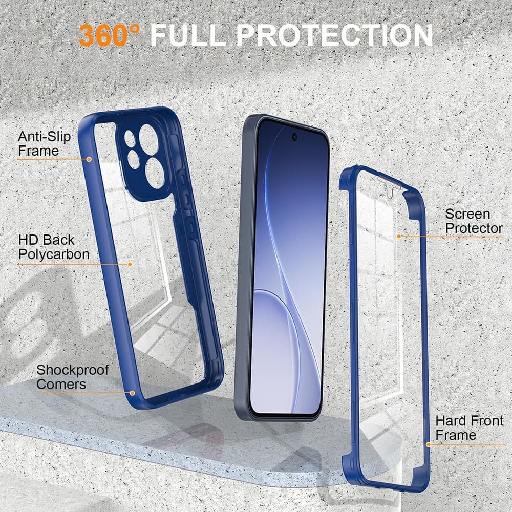 Techsuit ColorVerse 360 Series - θήκη για Oppo Reno15 F / FS 5G - Διάφανο 2