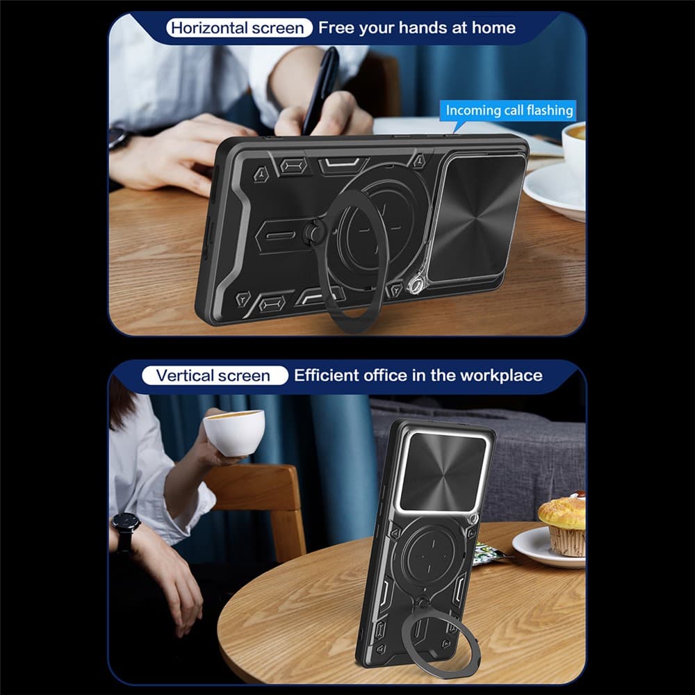 Techsuit CamGuard Pro - θήκη για Xiaomi Redmi Note 15 Pro+ 5G / Poco M8 Pro - Ροζ 5