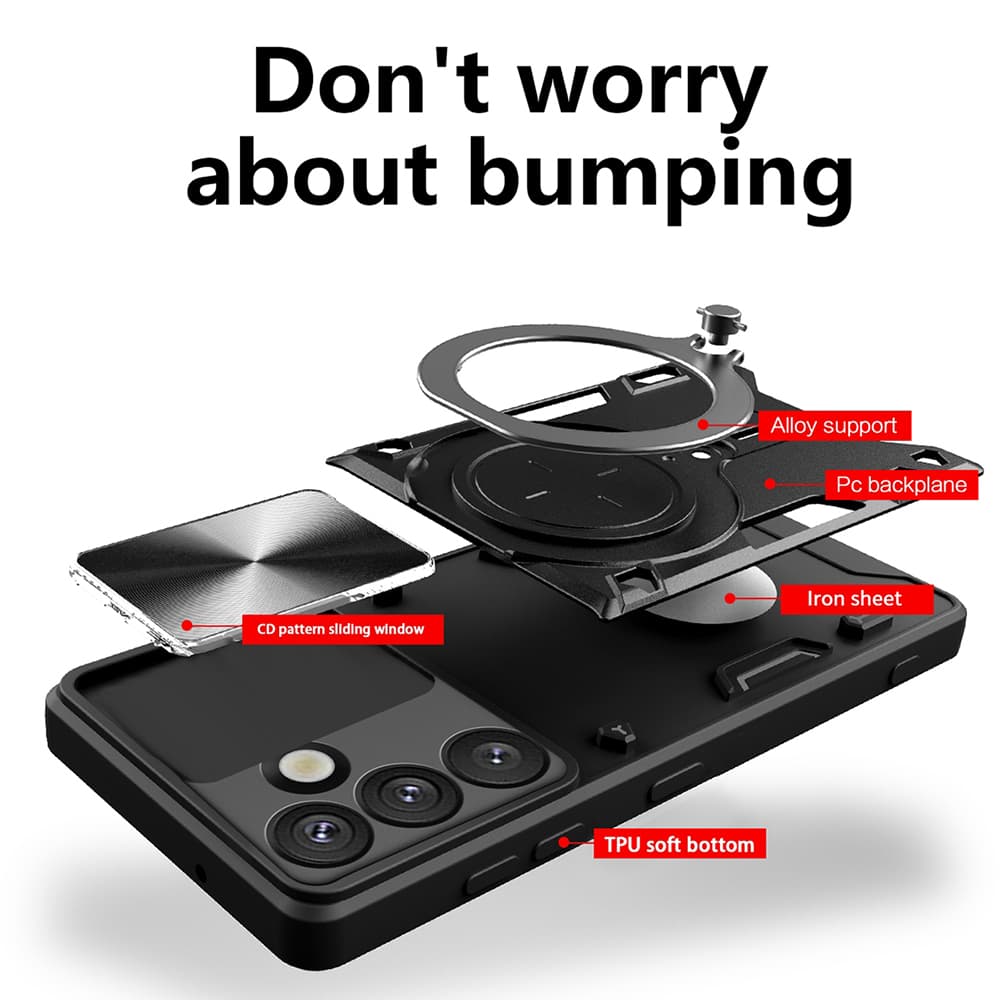 Techsuit CamGuard Pro - θήκη για Oppo Reno15 Pro - Μαύρο 2