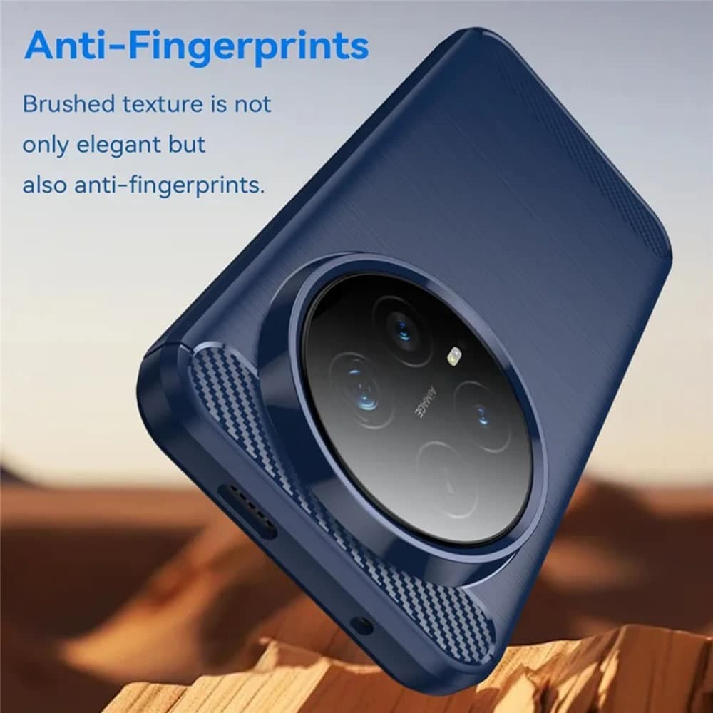 Techsuit Carbon Silicone - θήκη για Honor Magic8 Pro - Μπλε 3