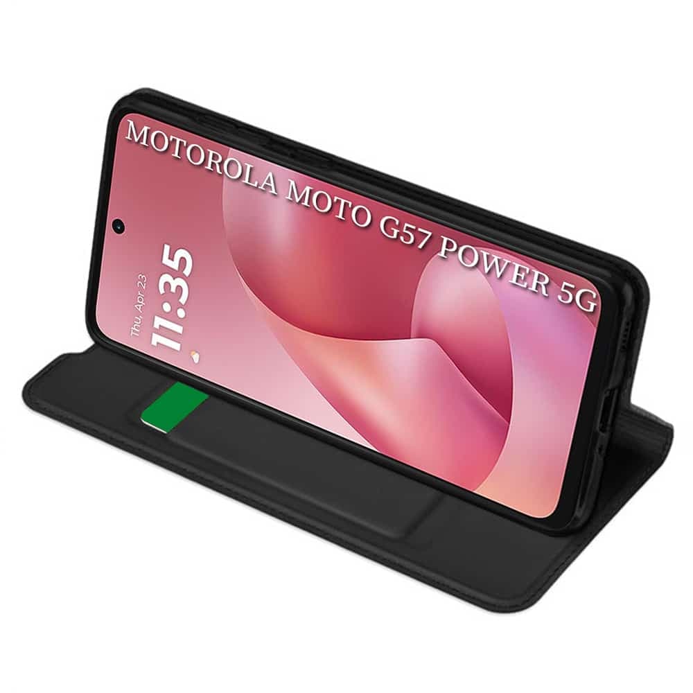 Techsuit Magskin Book - θήκη για Motorola Moto G57 Power / G67 - Μαύρο 2