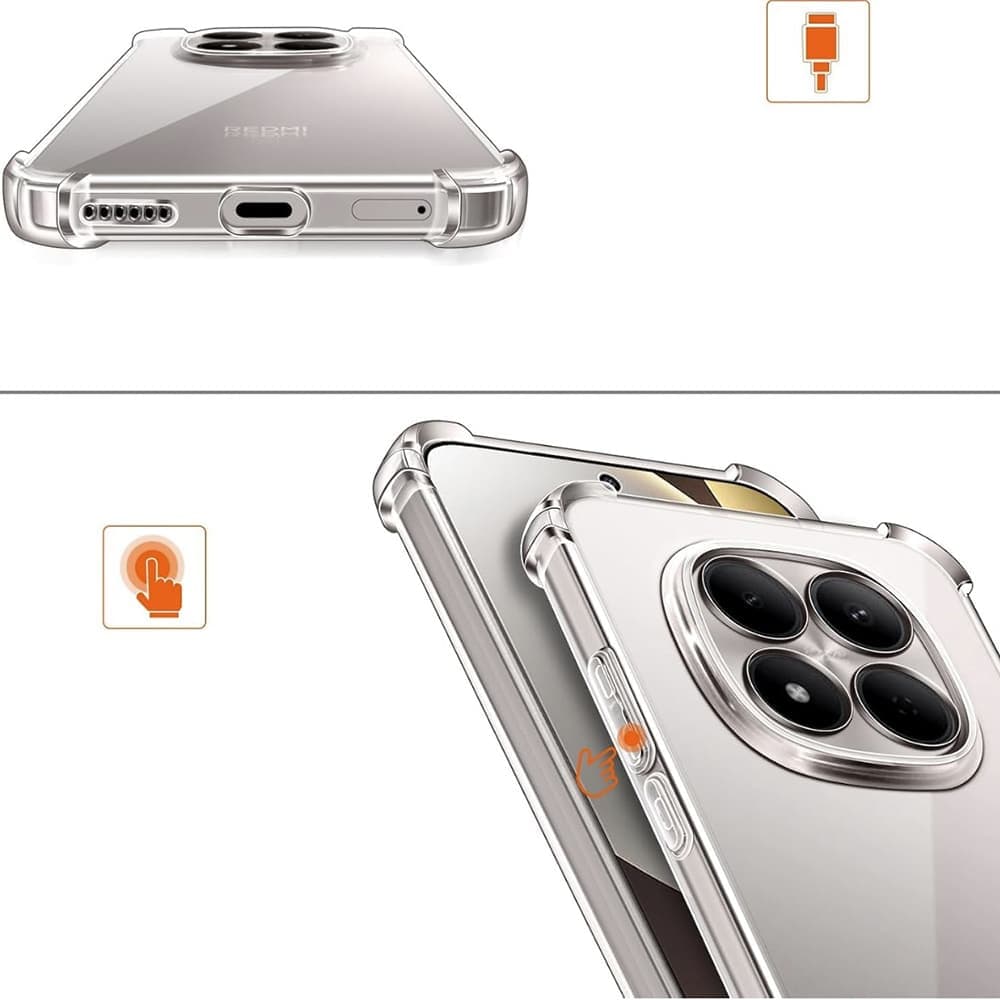 Techsuit Shockproof Clear Silicone - θήκη για Huawei nova 14 Pro - Διάφανο 4