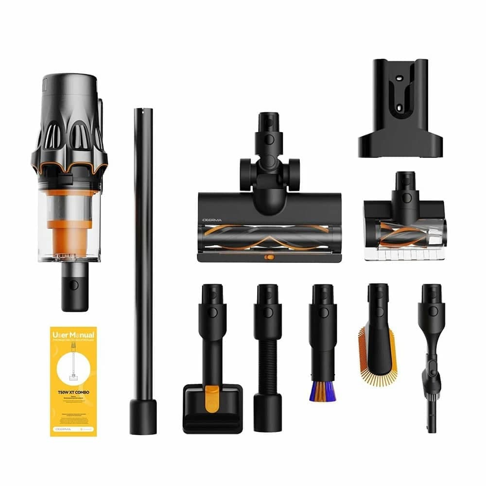 Deerma - Ηλεκτρική σκούπα T50W XT Combo (VCDD17A) - Φίλτρο HEPA, 2100rpm, 600W, 2500mAh, 0,8l - Μαύρο 6