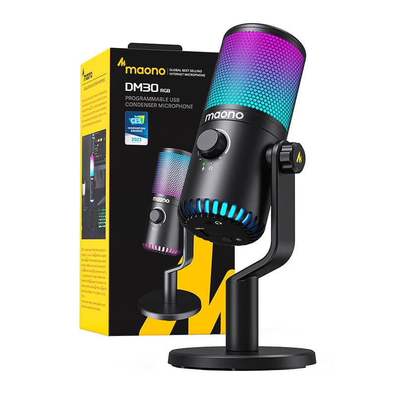 Μικρόφωνο παιχνιδιών Maono DM30RGB (μαύρο) 4