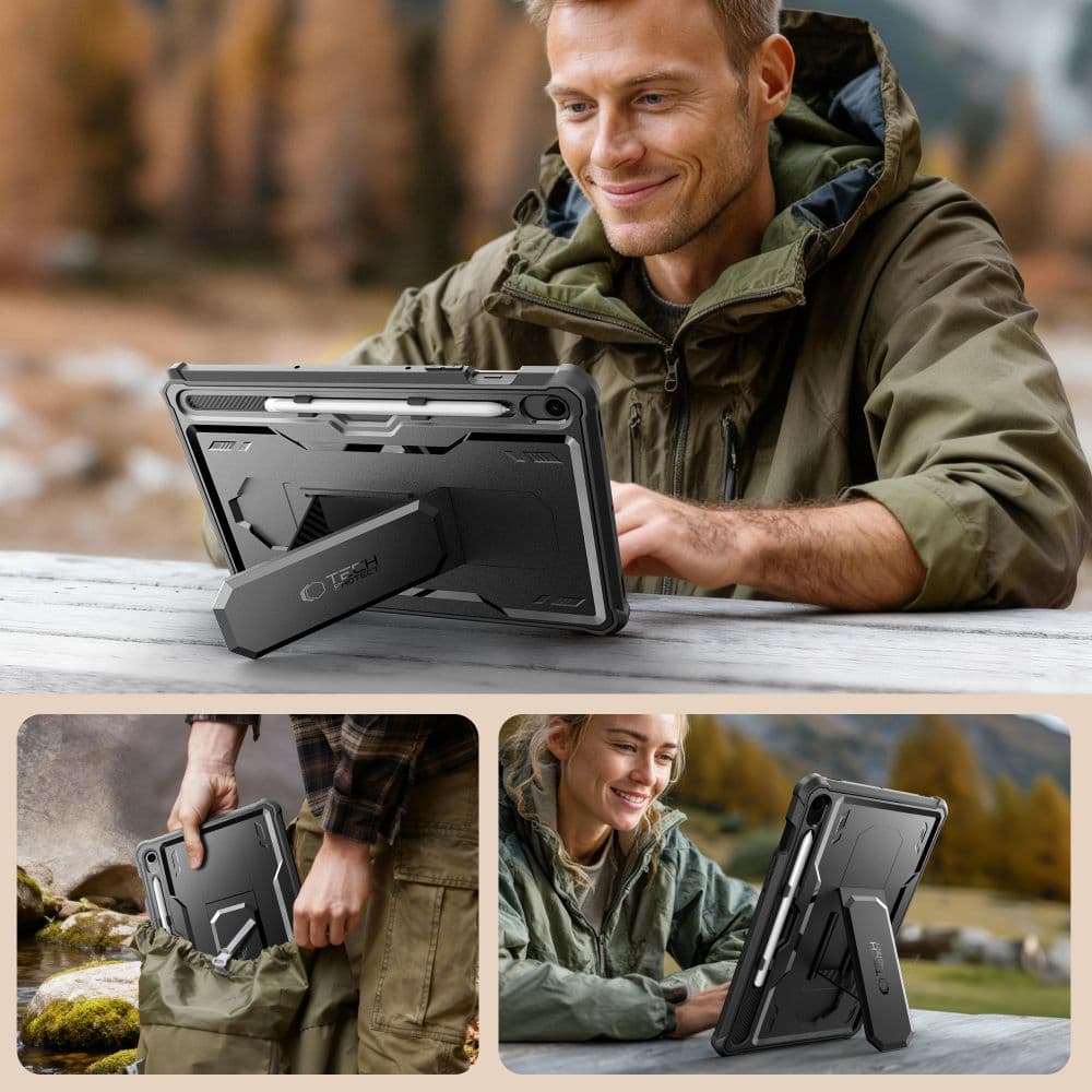 TECH-PROTECT KEVLAR PRO - θήκη για Samsung Galaxy Tab S9 / S10 FE LITE - Μαύρο 3