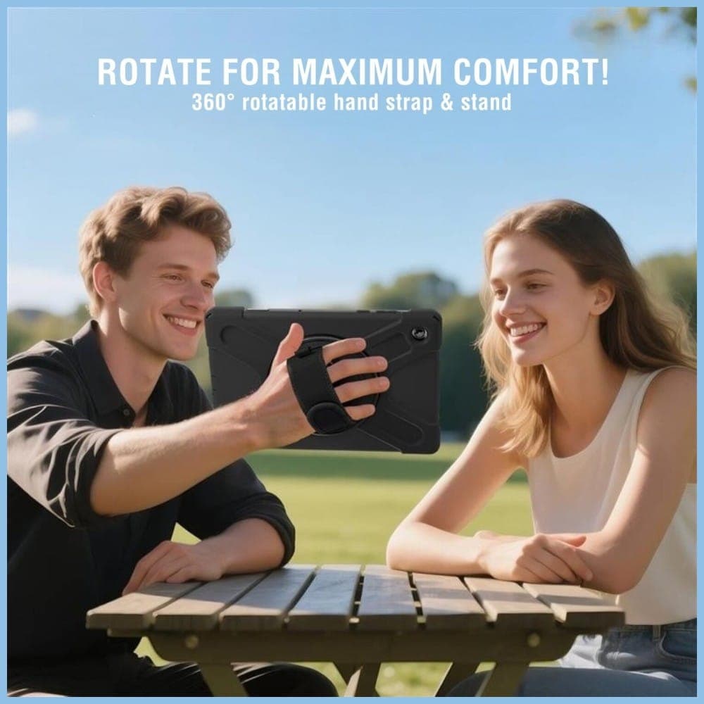 4smarts Rugged Case Grip - θήκη για Samsung Galaxy Tab A11 - Μαύρο 5