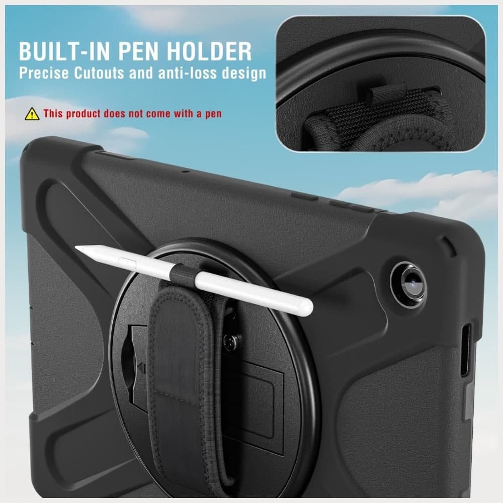 4smarts Rugged Case Grip - θήκη για Samsung Galaxy Tab A11 - Μαύρο 6